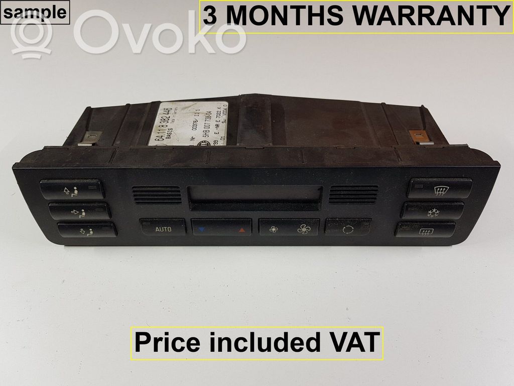 Climate control unit   64116956320,6956320,64118382446,4125795,4127411,6901813,6911013,6919786,6931603,6931605,6939775,6941733,6956320,8362060,8382446,8384112