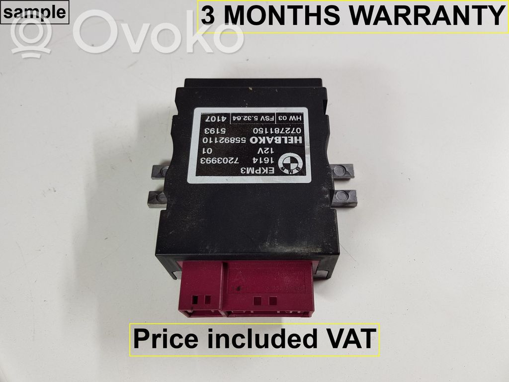 Unité de commande / module de pompe à carburant   16147203993,7203993,7180426,6763811,6764716,6765705,7054041,7163504,7163505,7169960,7203993,7209286,7218339,7229173,7263392,7268028,7276046,7407513