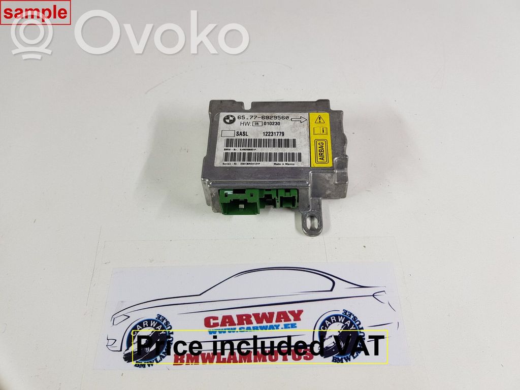 BMW 7 E65 E66 Unidad de control/módulo del Airbag 
