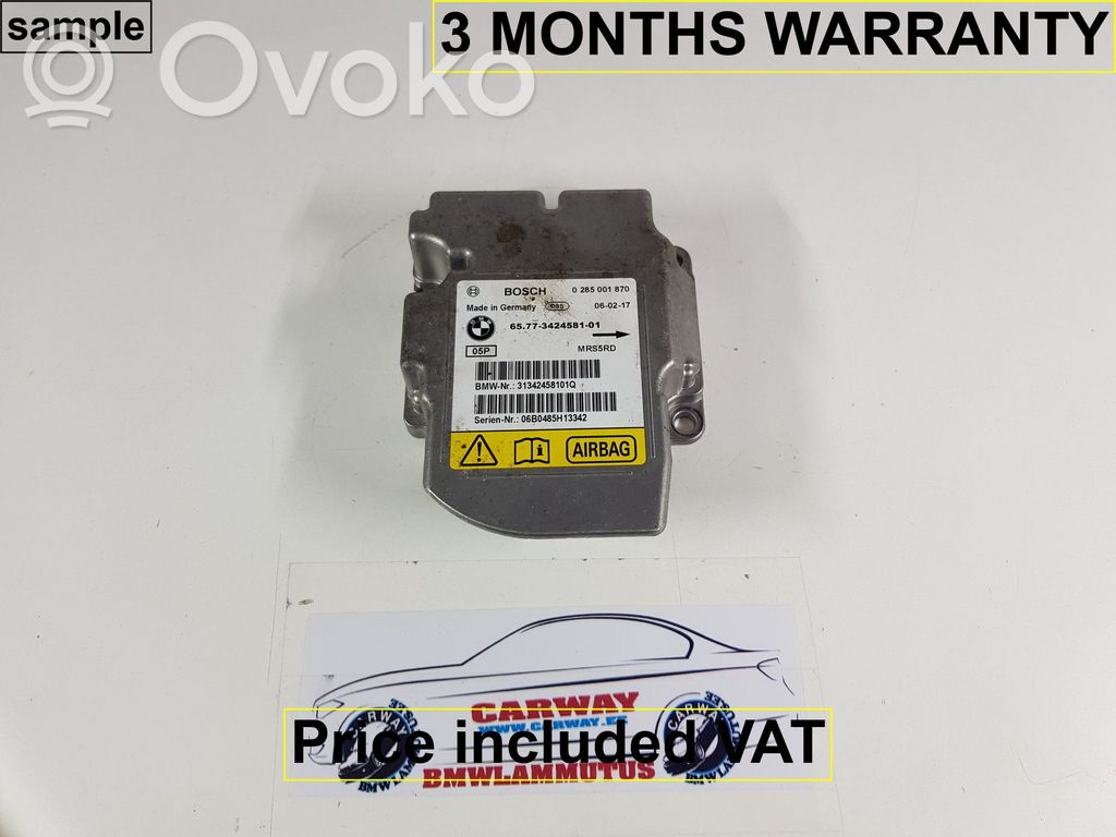 BMW X3 E83 Airbag control unit/module 