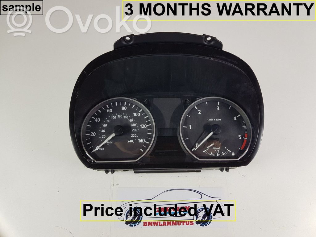BMW 1 E81 E87 Spidometrs (instrumentu panelī) 