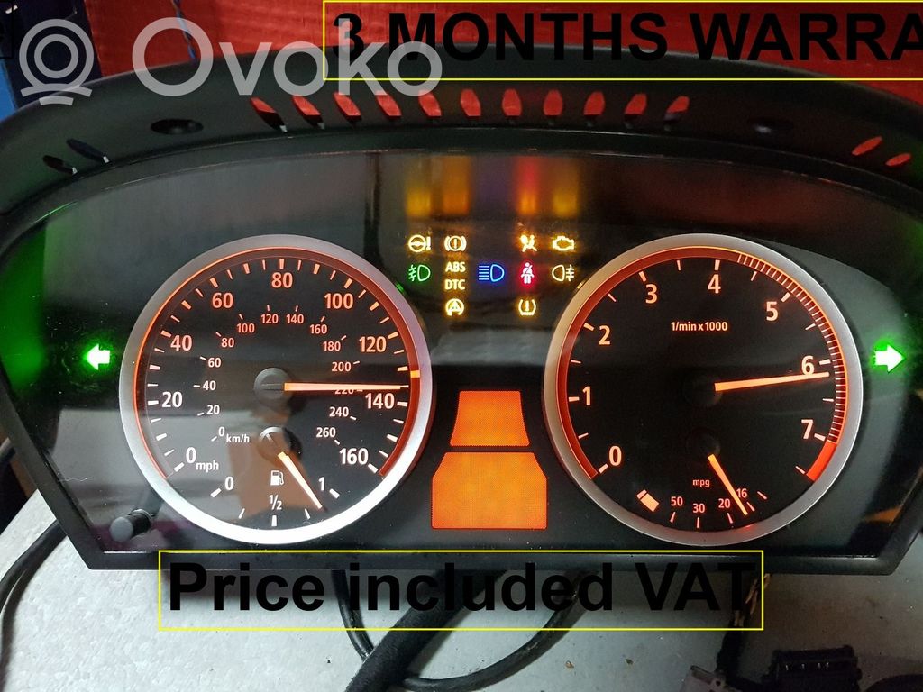 BMW 5 E60 E61 Speedometer (instrument cluster) 