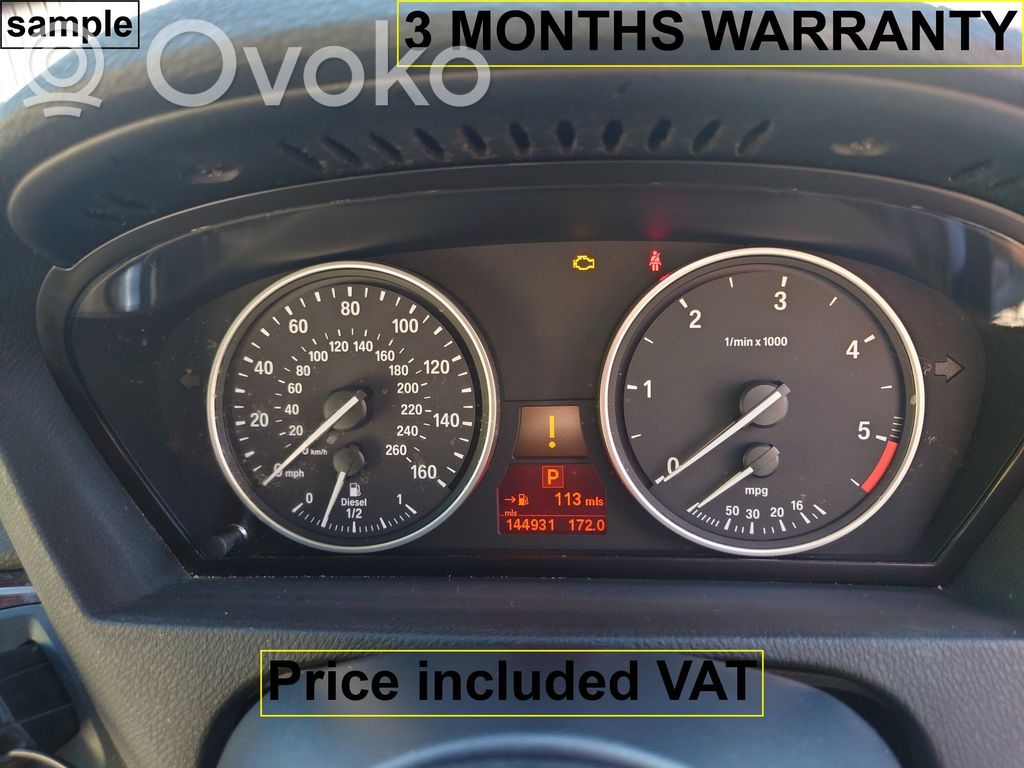 BMW X5 E70 Speedometer (instrument cluster) 