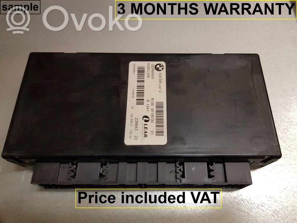 Central body control module   61359176076,9176076,61359118730,6978324,6985363,9116492,9118730,9133144,9145022,9157158,9167205,9176076