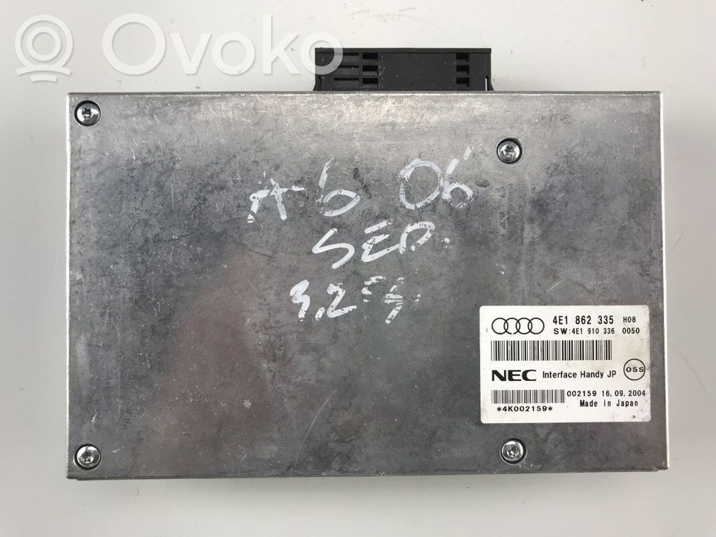Audi A6 S6 C6 4F Phone control unit/module 