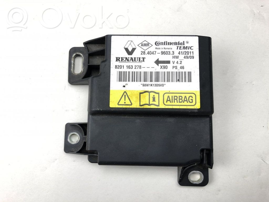 Dacia Logan I Module de contrôle airbag 