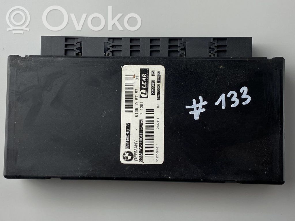 BMW 6 E63 E64 Central body control module 