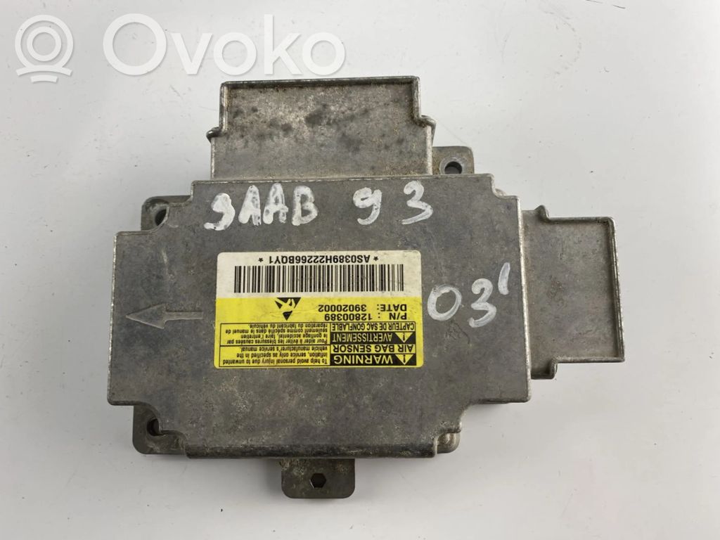 Saab 9-3 Ver2 Airbag control unit/module 