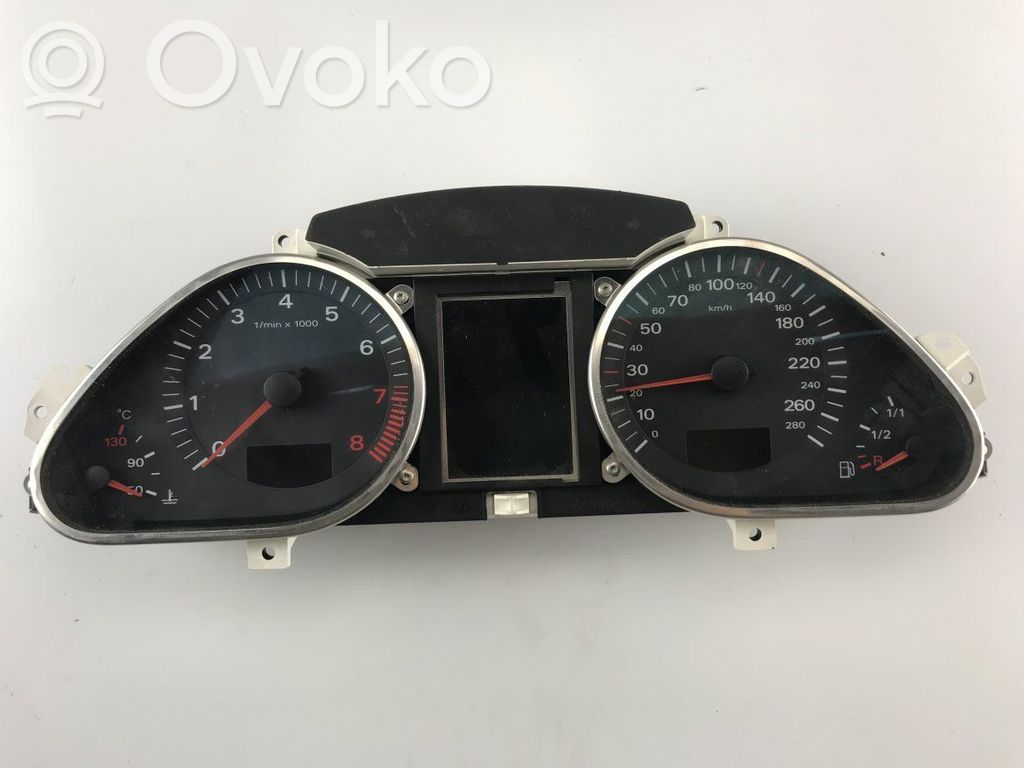 Audi A6 S6 C6 4F Geschwindigkeitsmesser Cockpit 