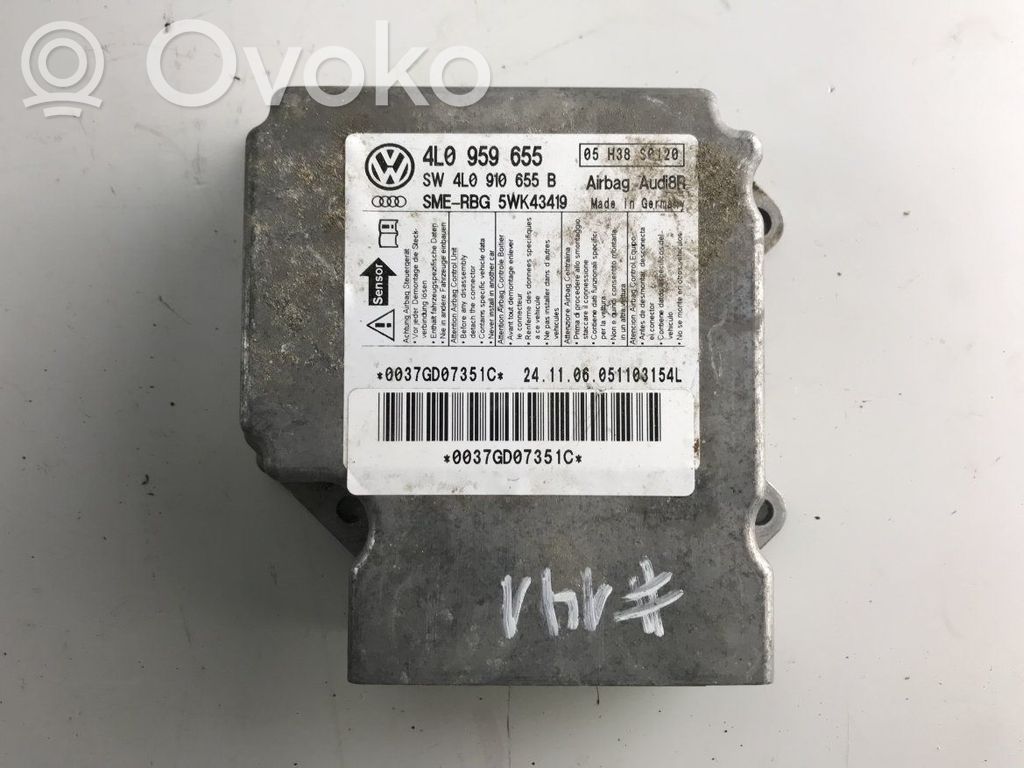 Audi Q7 4L Oro pagalvių valdymo blokas 