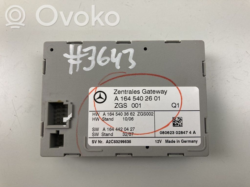 Mercedes-Benz ML W164 Moduł sterowania Gateway 