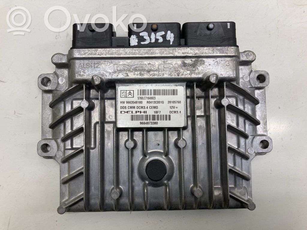 Engine control unit/module   9663548180,9663548180,28105760,9664873380,R0413C001G