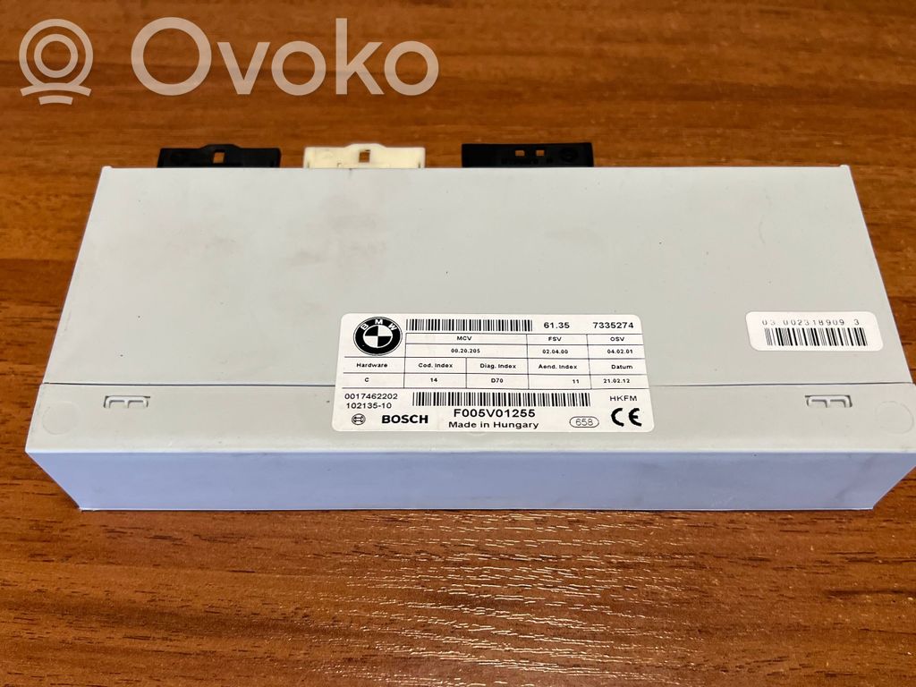 Tailgate/trunk control unit/module   7335274,61357335274,F005V01255,0017462202,10213510