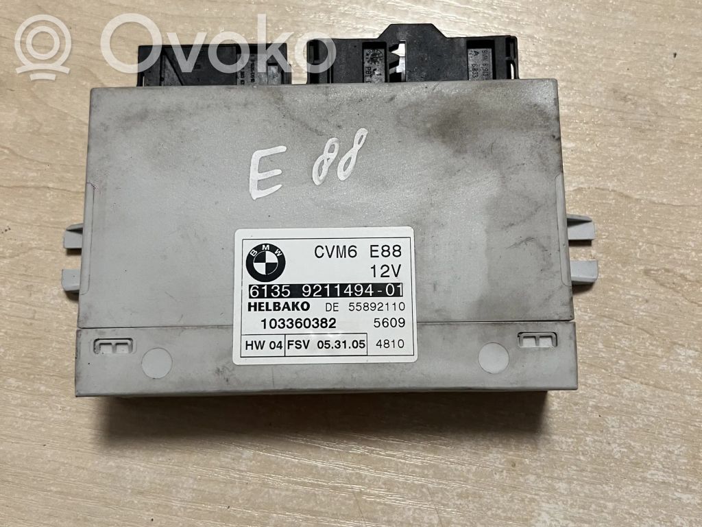 BMW 1 E82 E88 Kabrioleta jumta vadības bloks 
