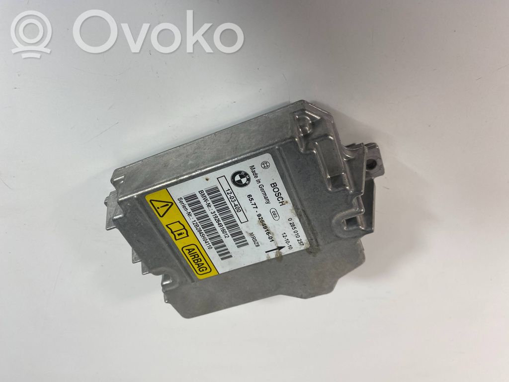 BMW 3 E92 E93 Unidad de control/módulo del Airbag 