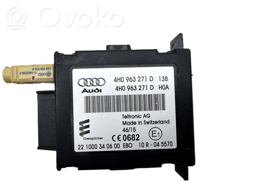Auxiliary heating control unit/module   4H0963271D