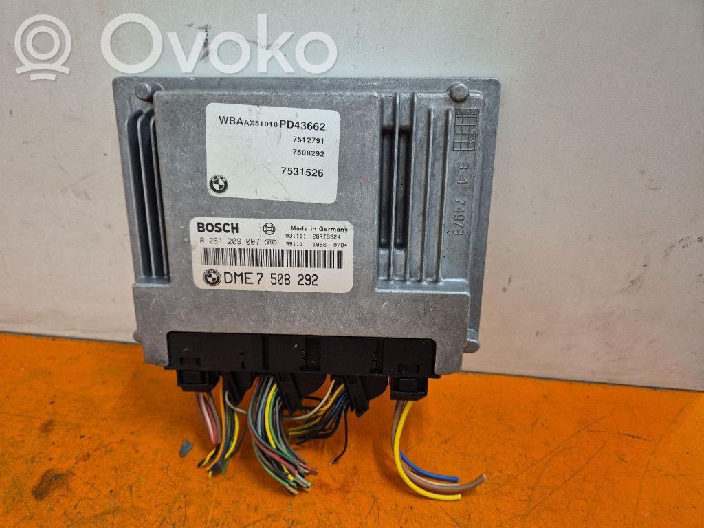 Engine control unit/module ECU   DME7508292,DME7508292