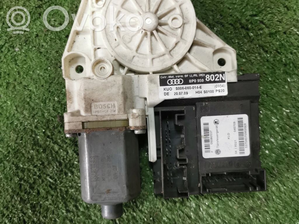 Audi A3 S3 8P Moteur de lève-vitre de porte avant 