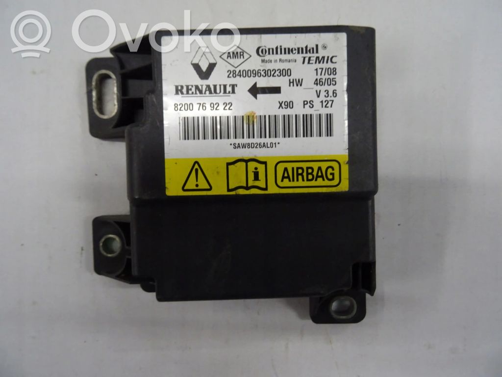 Renault Logan I Airbag control unit/module 