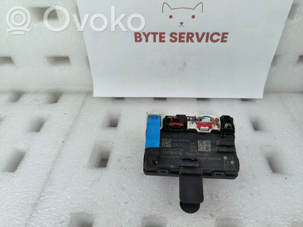 Audi A4 S4 B9 8W Door control unit/module 
