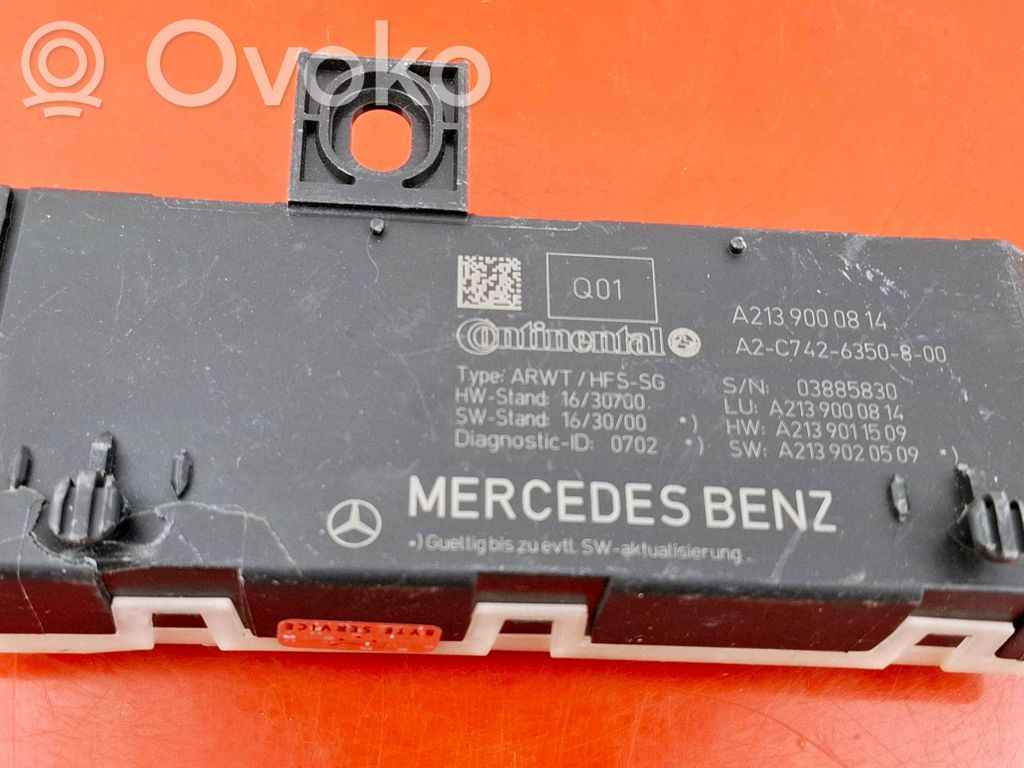 Mercedes-Benz E W213 Tailgate/trunk control unit/module 