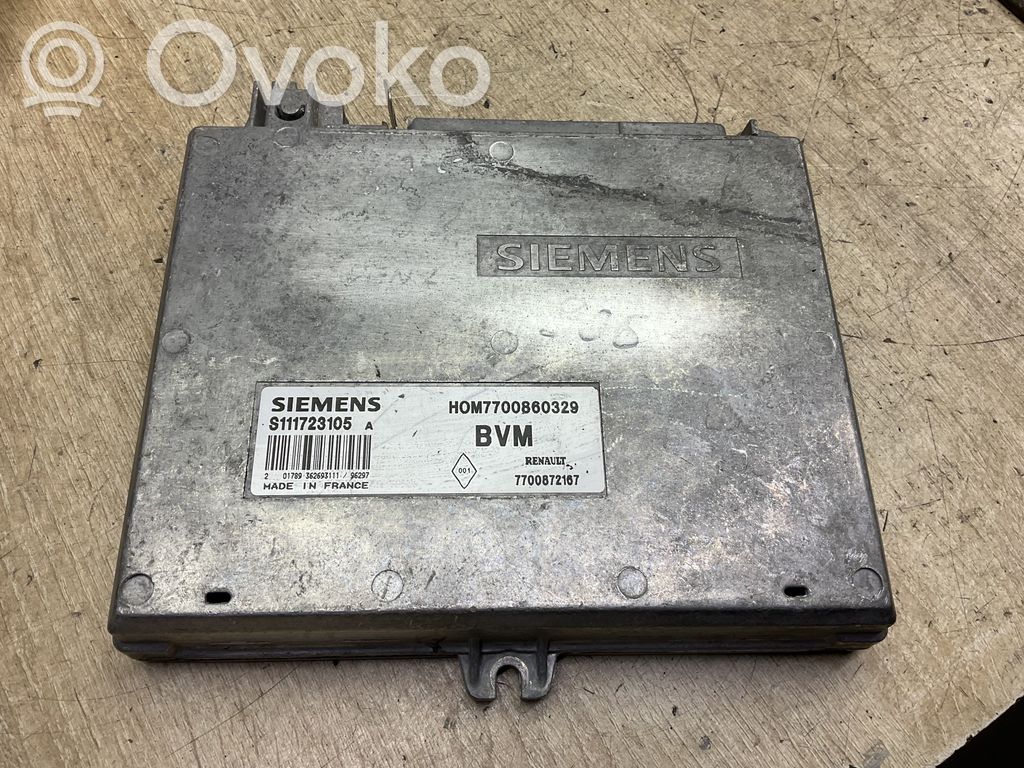 Engine control unit/module   7700872167,S111723105A