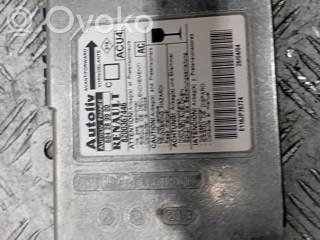 Airbag control unit/module   8200367446