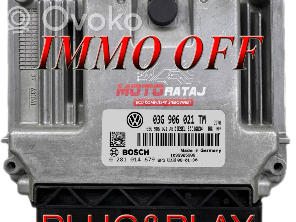 Volkswagen Golf V Engine control unit/module 