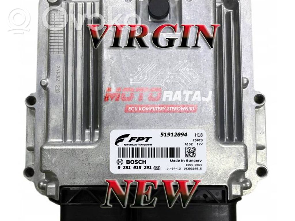Fiat Ducato Engine ECU kit and lock set 