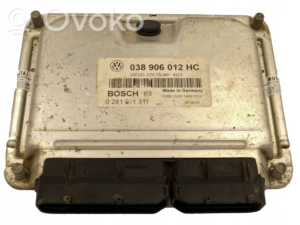Engine control unit/module   038906012HC,0281911311,EDC15UM