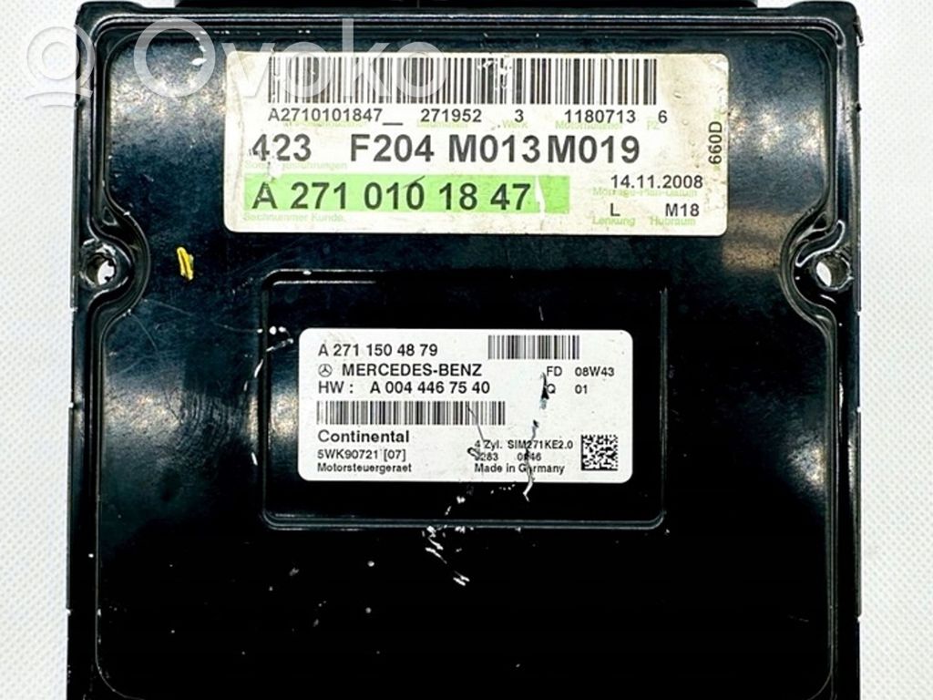 Mercedes-Benz C W204 Sterownik / Moduł ECU 