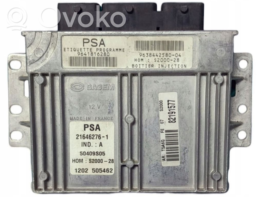 Peugeot 307 Engine control unit/module 
