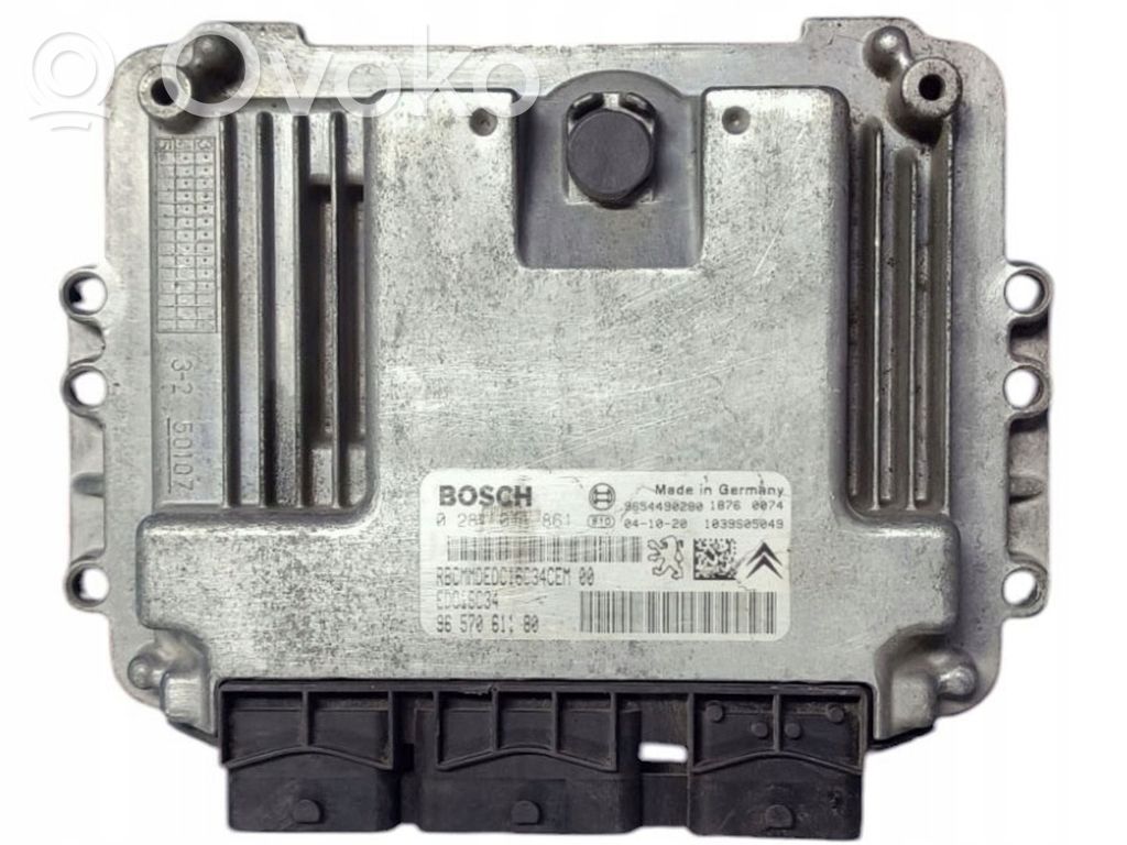 Engine control unit/module   9657061180,0281011861