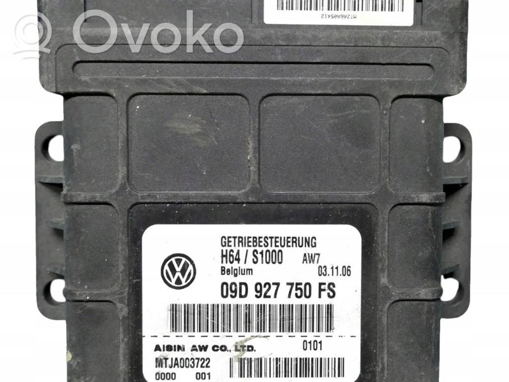 Gearbox control unit/module   09D927750FS,S1000