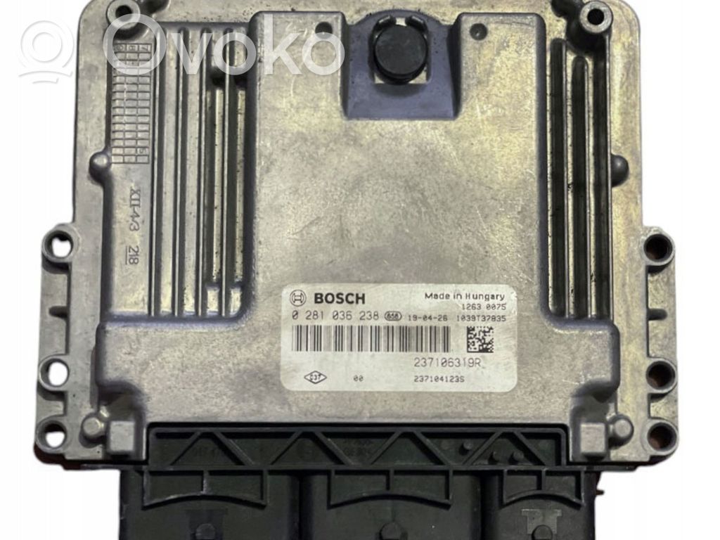 Engine control unit/module   237106319R,0281036238