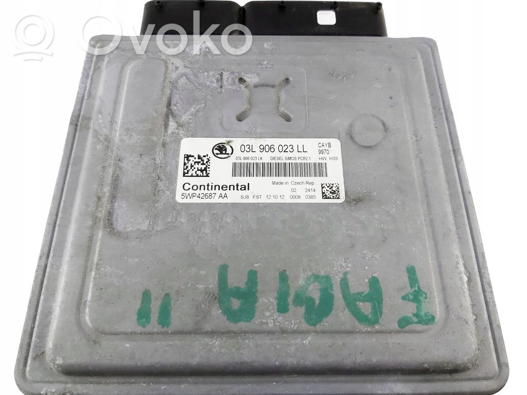 Engine control unit/module   03L906023LL,5WP42687