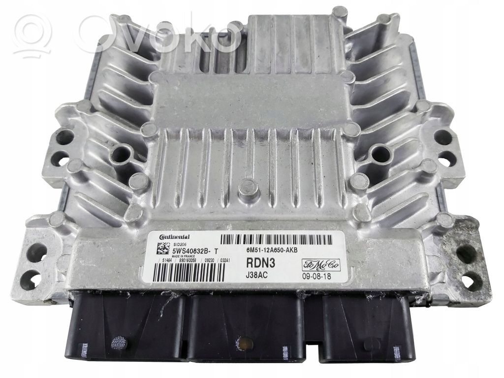 Engine control unit/module   6M5112A650AKB,5WS40832BT