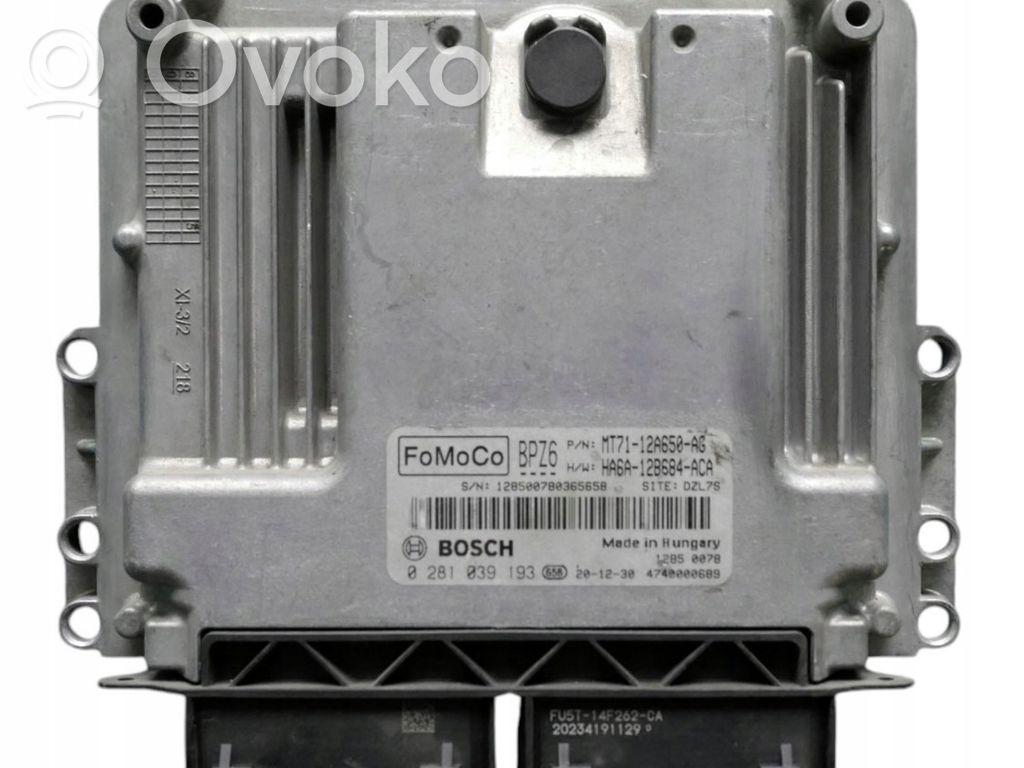 Ford Transit Courier Engine control unit/module 