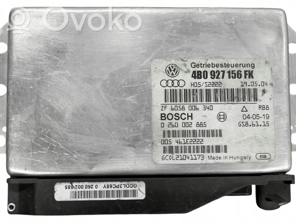 Engine control unit/module   4B0927156FK,0260002885