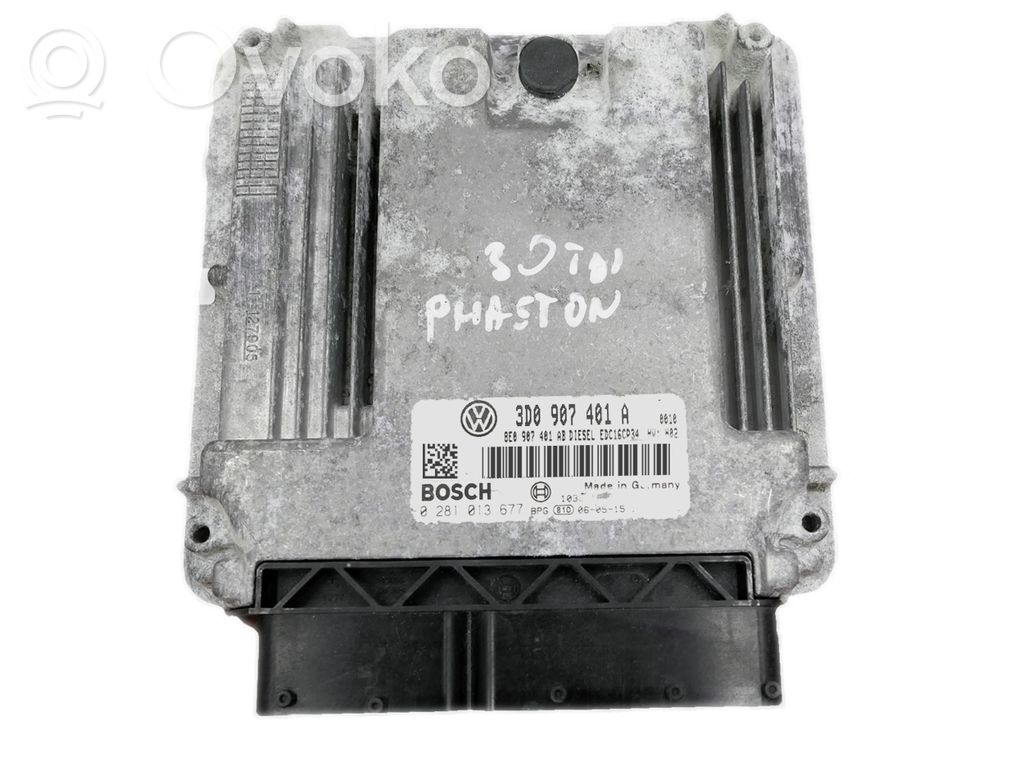 Engine control unit/module   3D0907401A,0281013677