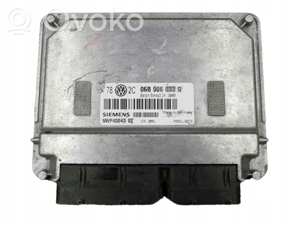 Engine control unit/module   06B906033G,5WP4004302