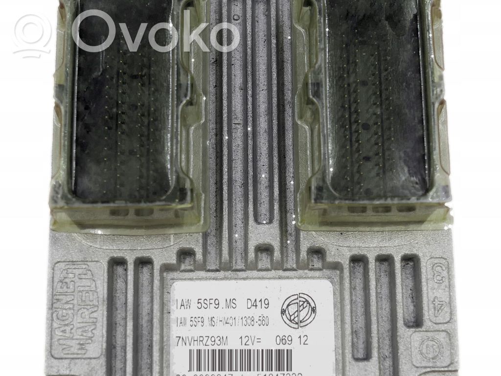 Engine control unit/module   51847332,BC0099847A,IAW5SF9MS