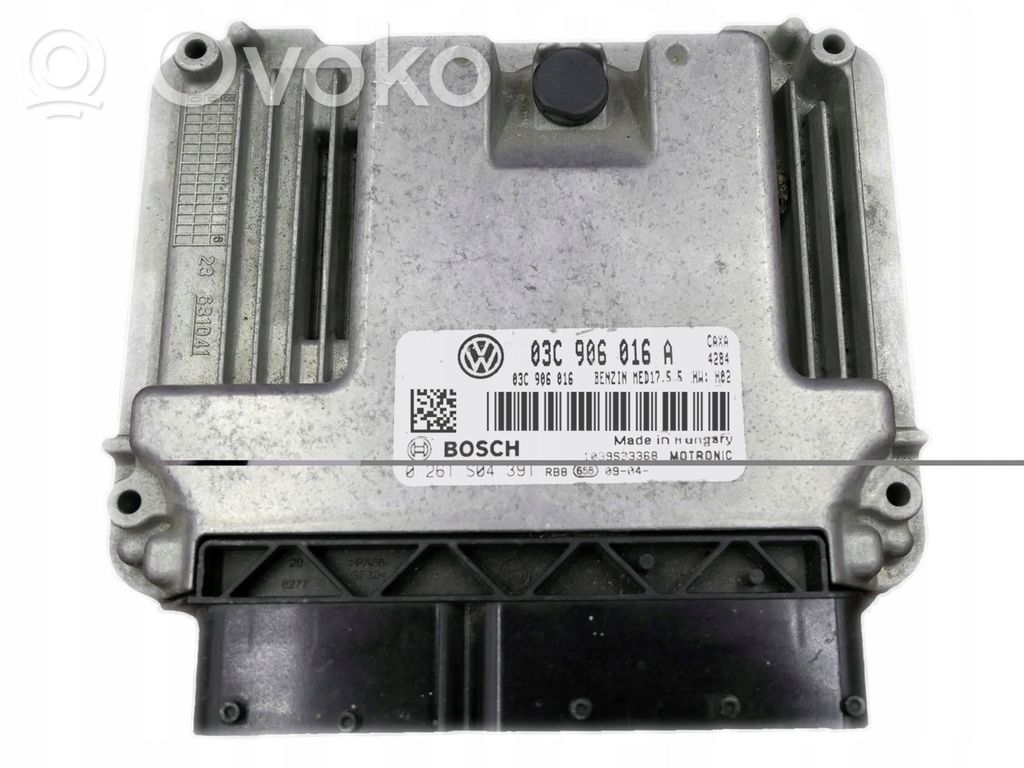 Engine control unit/module   03C906016A,0261S04391