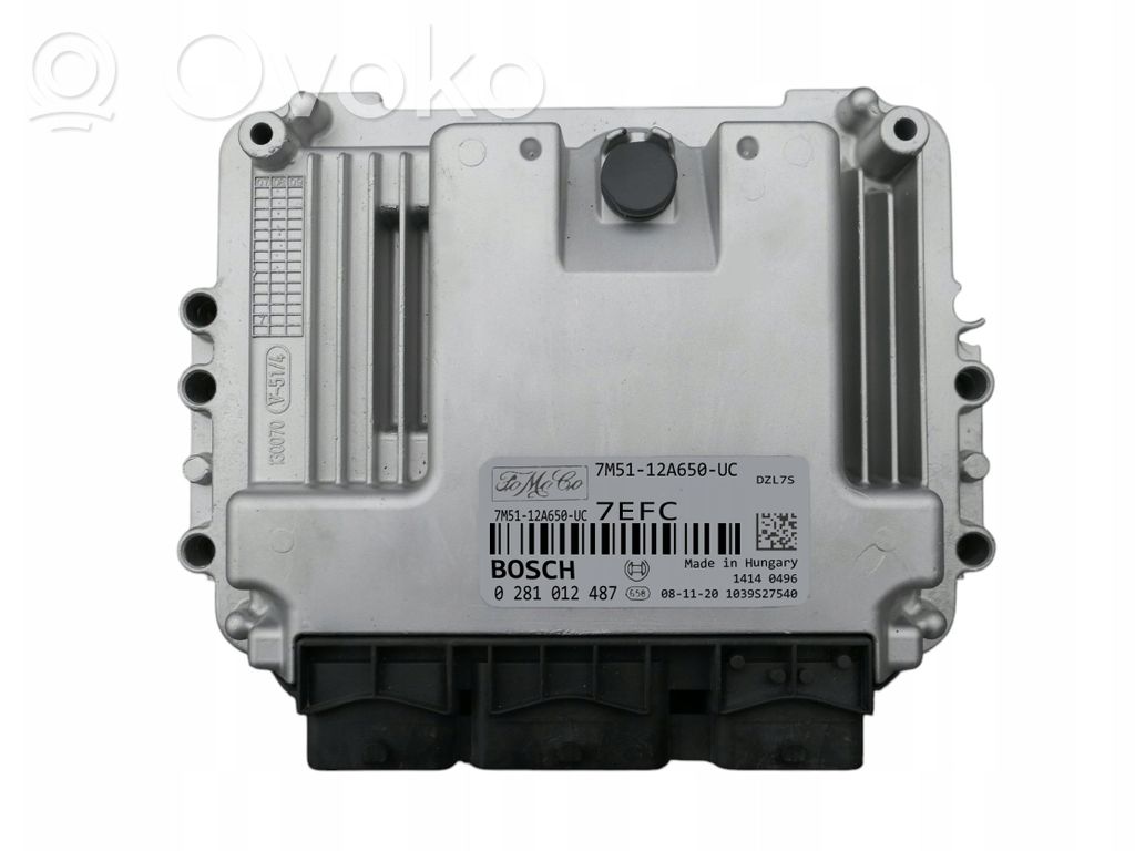 Moottorin ohjainlaite/moduuli   7M5112A650UC,0281012487