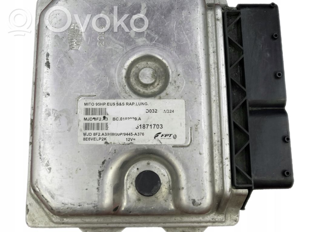 Alfa Romeo Mito Engine control unit/module 