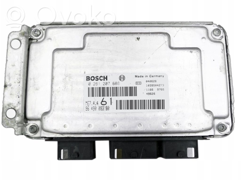 Unidad de control/módulo del motor   9649009380,0261207686
