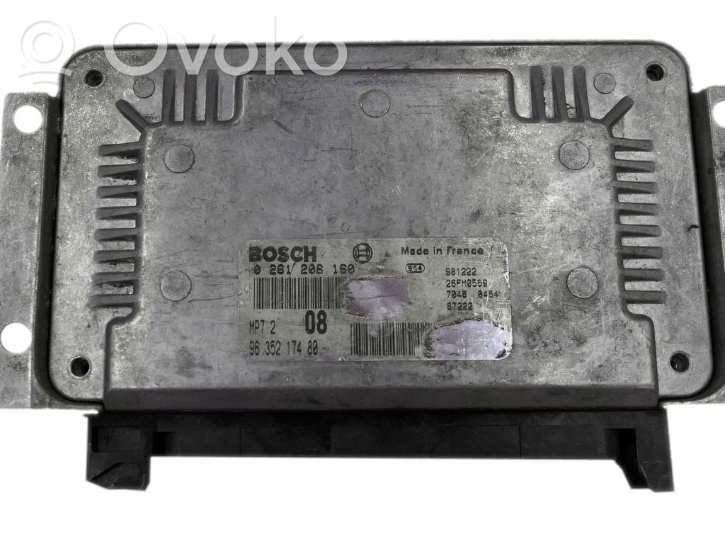 Engine control unit/module   9635217480,0261206160
