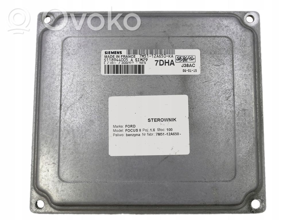Engine control unit/module   7M5112A650KA,7DHA,S118944005,S118944005A