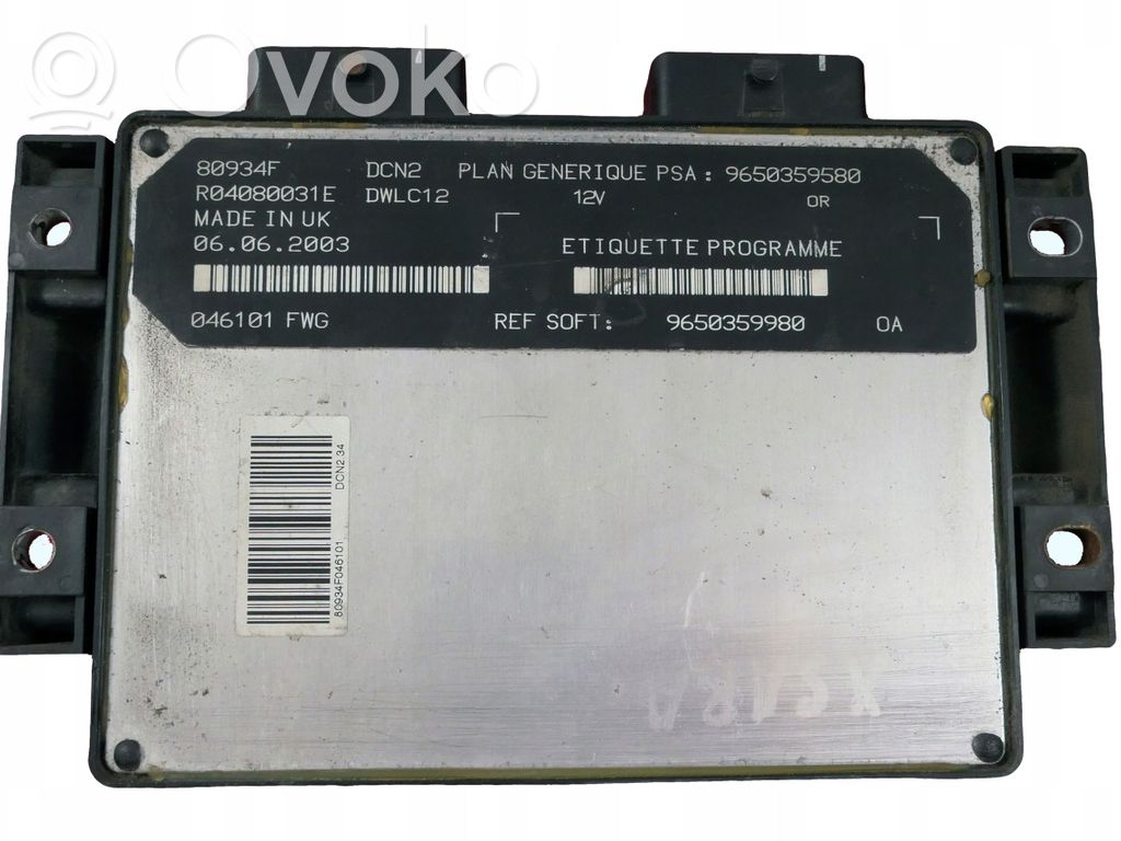 Peugeot Partner Engine control unit/module 