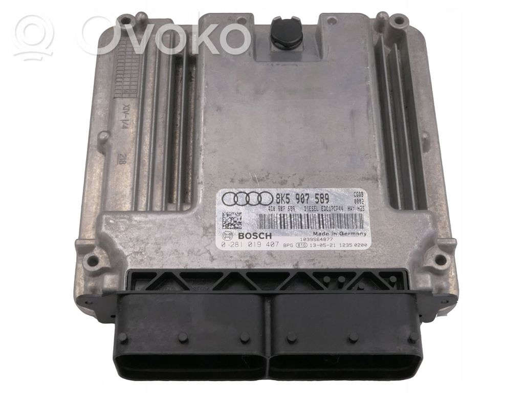 Engine control unit/module   8K5907589,0281019407